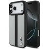 Dėklas BMW M Perforated Stripe Logo MagSafe Apple iPhone 17 Pro Max pilka