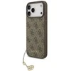 Guess 4G Charm dėklas skirtas Apple iPhone 17 Pro Max Tone on Tone rudos spalvos