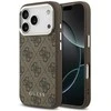 Dėklas Guess 4G Classic Logo MagSafe skirtas Apple iPhone 17 Pro Max rudos spalvos