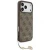 Guess 4G Charm dėklas skirtas Apple iPhone 17 Pro Max Tone on Tone rudos spalvos