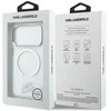 „Karl Lagerfeld IML KL Script Logo MagSafe“ dėklas, skirtas „iPhone 17 Pro Max“ – skaidrus