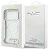 „Guess IML Script“ metalinis „MagSafe“ dėklas, skirtas „iPhone 17 Pro Max“ – skaidrus