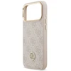 Original dėklas GUESS 4G Strass Logo & Big Strap Metal Mygtukai MagSafe skirtas Apple iPhone 17 Pro Max pink