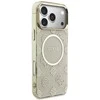 Dėklas Guess IML Peony Dot MagSafe Case for iPhone 17 Pro Max - rusvai gelsvas