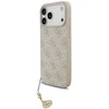 Guess 4G Charm dėklas skirtas Apple iPhone 17 Pro Max Tone on Tone rožinės spalvos
