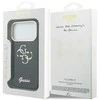 Guess IML 4G Script Metal Logo dėklas skirtas iPhone 17 Pro Mėlyna