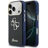 Guess IML 4G Script Metal Logo dėklas skirtas iPhone 17 Pro Mėlyna