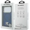 „Karl Lagerfeld IML K“ galvos logotipo „MagSafe“ dėklas, skirtas „iPhone 17 Pro“ - Mėlyna