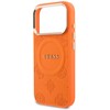 Dėklas Guess Peony Hot Stamp MagSafe Case for iPhone 17 Pro - Oranžinis