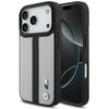 Dėklas BMW M Perforated Stripe Logo MagSafe Apple iPhone 17 Pro pilka