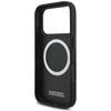 Dėklas BMW M Perforated Stripe Logo MagSafe Apple iPhone 17 Pro pilka
