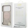 Originalaus dizaino GUESS 4G Circle Classic Logo MagSafe sijonas Apple iPhone 17 Pro rožinis