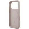 Karl Lagerfeld Liquid Silicone Karl and Choupette MagSafe dėklas skirtas Apple iPhone 17 Pro rožinės spalvos