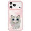 NIMMY dėklas BIG EYED PET 2.0 Cat, skirtas IPHONE 17 Pro, rožinis