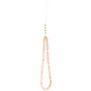 Guess IML Flowers Electro Pearl Strap MagSafe dėklas skirtas Apple iPhone 17 Pro rožinės spalvos