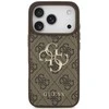 Telefono dėklas iPhone 17 Pro rudas margintas Guess