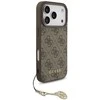 Guess 4G Charm dėklas skirtas Apple iPhone 17 Pro Tone on Tone rudos spalvos