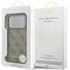 Guess 4G Charm dėklas skirtas Apple iPhone 17 Pro Tone on Tone rudos spalvos