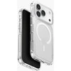 Telefono dėklas iPhone 17 Pro skaidrus su blizgučiais MagSafe Uniq