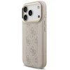 Dėklas Guess 4G Stripe MagSafe skirtas Apple iPhone 17 Pro rožinės spalvos
