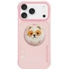 Dėklas Nimmy Glasses Cool Dog MagSafe skirtas Apple iPhone 17 rožinės spalvos