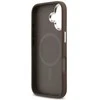 Dėklas Guess 4G Classic Logo MagSafe skirtas Apple iPhone 17 rudos spalvos