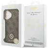GUESS dėklas, skirtas IPHONE 17, suderinamas su MagSafe GUHMP17SP4GRMDEW (PU su 4G Strass logotipu), ruda