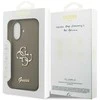 Guess Silicone Big 4G Script Dėklas Apple iPhone 17 rudos spalvos