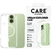 „Panzer Glass CARE by PanzerGlass Flagship Urban Explorer“ dėklas su „Baltas MagSafe“, skirtas „iPhone 17“ – permatomas