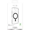 Puro Lite Mag TPU+PC dėklas suderinamas su MagSafe skirtas Apple iPhone 17 – skaidrus su juodos spalvos žiedu