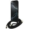 Dėklas Guess 4G Big Logo Cord Stap Crossbody Apple iPhone Air juodos spalvos