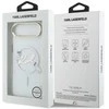 Karl Lagerfeld IML Choupettes Karl Script Logo MagSafe iPhone Air dėklas – skaidrus