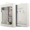 Original dėklas GUESS 4G Strass Logo & Big Strap Metal Mygtukai MagSafe skirtas Apple iPhone 17 Air pink