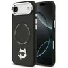 Karl Lagerfeld Choupette Pin MagSafe dėklas Apple iPhone Air juodos spalvos