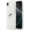 „Karl Lagerfeld IML“ blizgučiais ir „Karl&Choupette“ galvų logotipu pažymėtas „MagSafe“ dėklas, skirtas „iPhone Air“ – pilkas