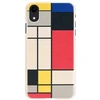 MAN&WOOD SmartPhone dėklas Apple iPhone XR mondrian wood baltos spalvos