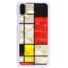 Ikins Telefono dėklas iPhone XS/S, Mondrian Baltas
