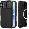 Spigen Optik Armor Mag MagSafe dėklas Apple iPhone 17 juodos spalvos
