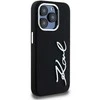 Dėklas Karl Lagerfeld Silicone Metal Script Logo iPhone 15 Pro Max Case - Juodas