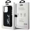 Dėklas Karl Lagerfeld Silicone Metal Script Logo iPhone 15 Pro Max Case - Juodas