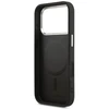 Karl Lagerfeld Point & Metal Logo MagSafe dėklas skirtas Apple iPhone 17 Pro juodos spalvos