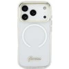 Dėklas Guess IML Gradient Script Metal MagSafe Case for iPhone 17 - Baltas