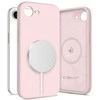 „Tech-Protect SILICONE MagSafe“ dėklas Apple iPhone 16E / 17E, Rožinis PEARL