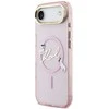 Dėklas Karl Lagerfeld IML Choupettes Karl Script Logo MagSafe iPhone Air Case - Rožinė