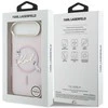 Dėklas Karl Lagerfeld IML Choupettes Karl Script Logo MagSafe iPhone Air Case - Rožinė
