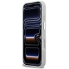 Dėklas Karl Lagerfeld Croco KL Script Logo MagSafe case for iPhone 17 Pro Max - sidabrinis