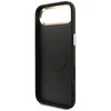 Guess PU Leather 4G Triangle Logo Gold Frame MagSafe dėklas skirtas Apple iPhone 17 Air juodos spalvos