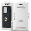 DKNY DKHCP14XPQDSLK Apple iPhone 14 Pro Max 6.7" dėklas telefonui juodos spalvos Quilted Stack Logo