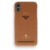 Telefono dėklas su kortelės skyriumi iPhone XS Max, karamelinės rudos spalvos