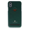 Telefono dėklas su kortelių skyriumi iPhone Xs Max, miško žalios spalvos